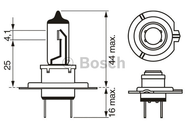 Bec Bosch Longlife Time H7 12V 55W PX26d Bosch - imagine 2