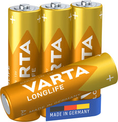 Baterie Varta Longlife AA LR06 1.5V • Set 4 buc Varta - imagine 1