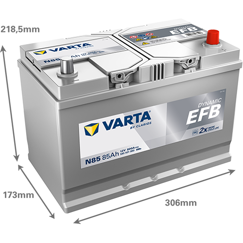 Acumulator Varta Dynamic EFB 85 Ah Varta - imagine 2