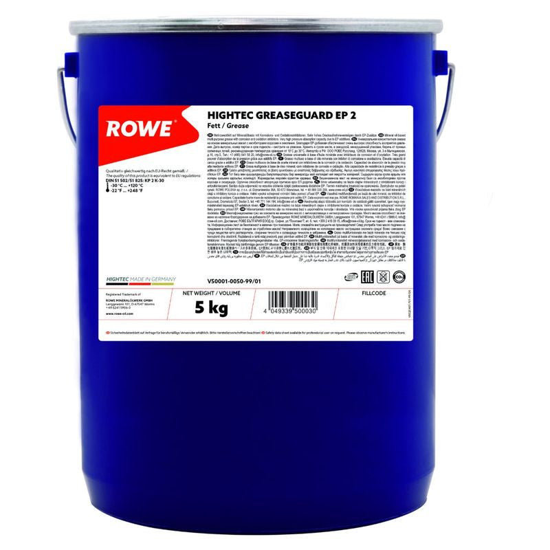 VASELINA ROWE HIGHTEC GREASEGUARD EP2 5KG Rowe - imagine 1