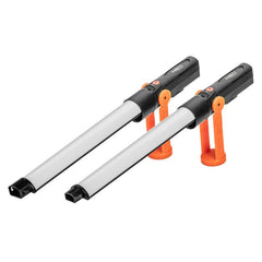 Lampa de atelier cu acumulator, 2x 3.7V Li-Ion, incarcator inclus, 2x350 lm, pliabila SMD Neo Tools - imagine 3