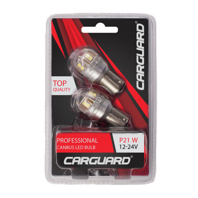 Bec Carguard P21W 12V - 24V BA15S Set 2 buc Carguard - imagine 2