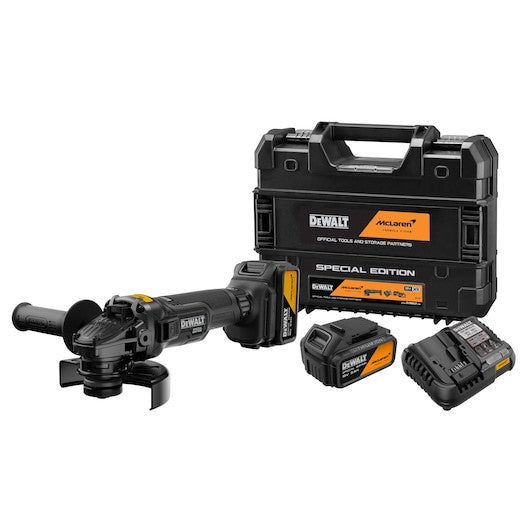 Polizor unghiular, cu motor fără perii DEWALT® x McLaren F1 Team 18V XR® 125 mm - 2 x 5Ah Dewalt - imagine 1