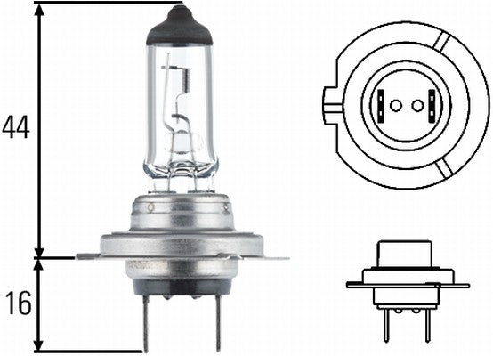 Bec Hella H7 12V 55W PX26d Hella - imagine 1