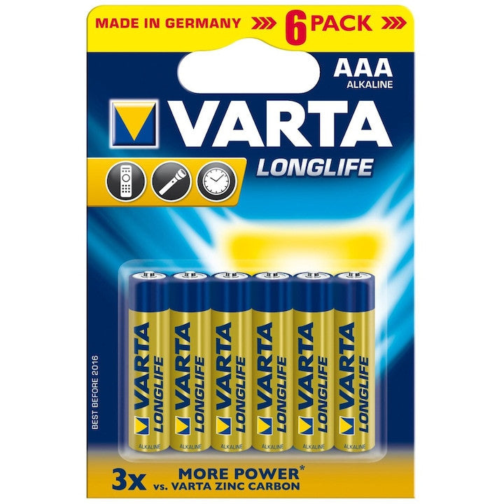 Baterie Varta LongLife AAA Blister 6 buc Varta - imagine 1