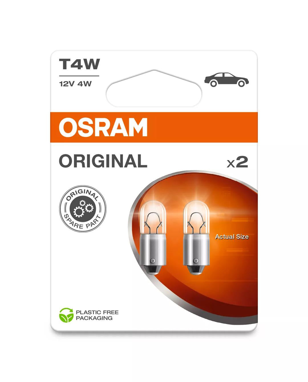 Bec Osram Original T4W 12V BA9s Osram - imagine 3