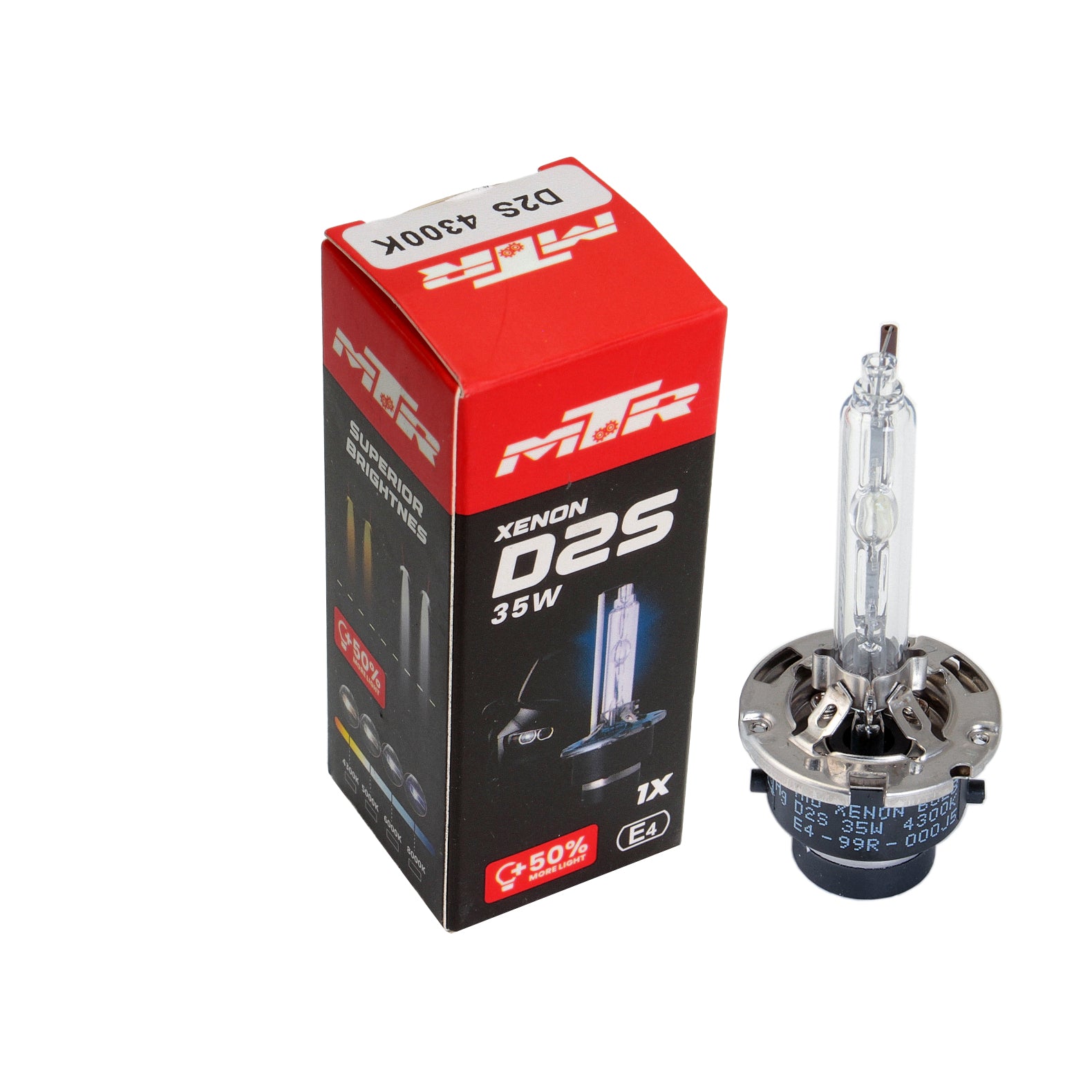 Bec Xenon MTR D2S 4300K +50% lumina - 35W MTR - imagine 1