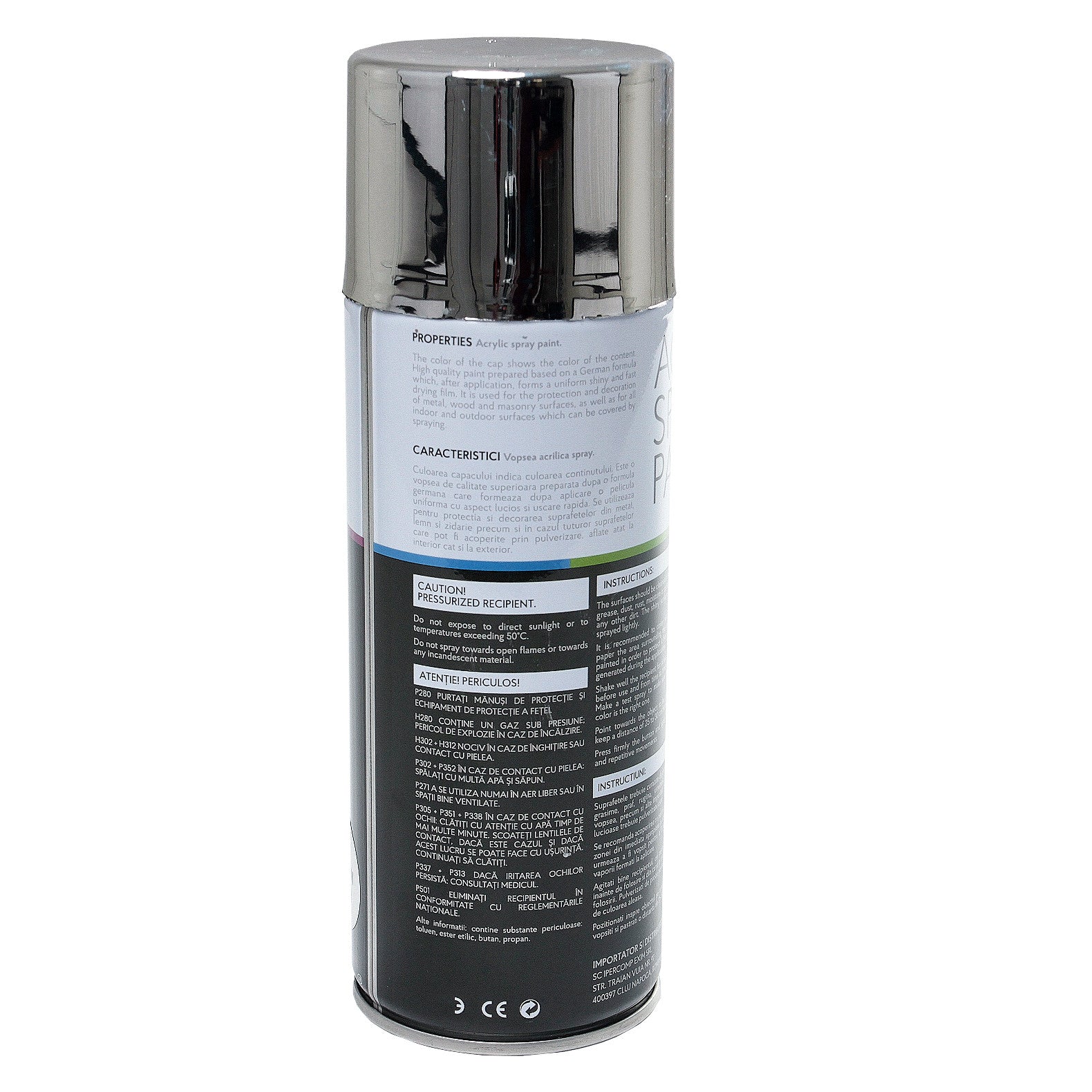 Vopsea spray 450 ml Crom 029 Noxaro - imagine 2