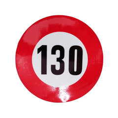 Autocolant reflectorizant limita viteza 130 km/h fi12 cm Runkit - imagine 1