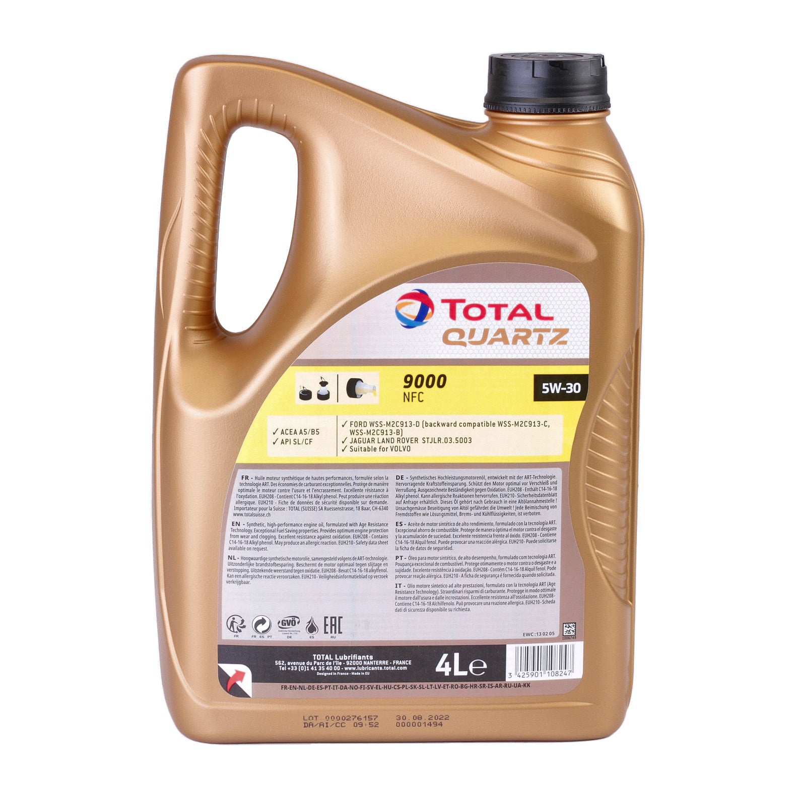 Ulei motor Total Quartz 9000 Future NFC 5W30 4L Total - imagine 3