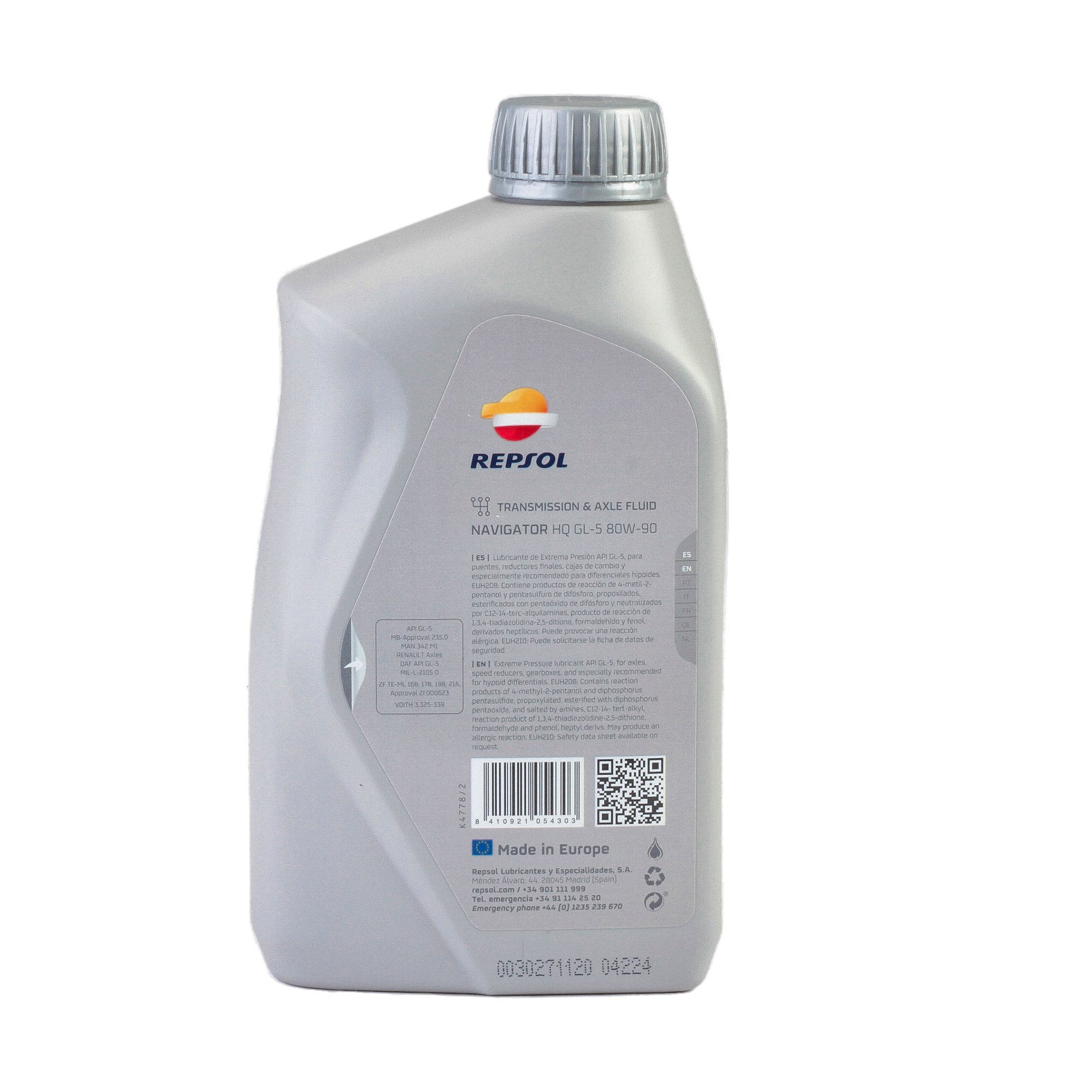 Ulei diferential REPSOL NAVIGATOR HQ GL-5 80W90 1L Repsol - imagine 3