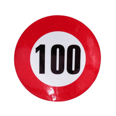 Autocolant reflectorizant limita viteza 100 km/h fi12 cm Runkit - imagine 1