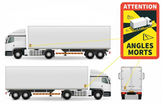 Autocolant Reflectorizant "Angles morts" MTR - imagine 2