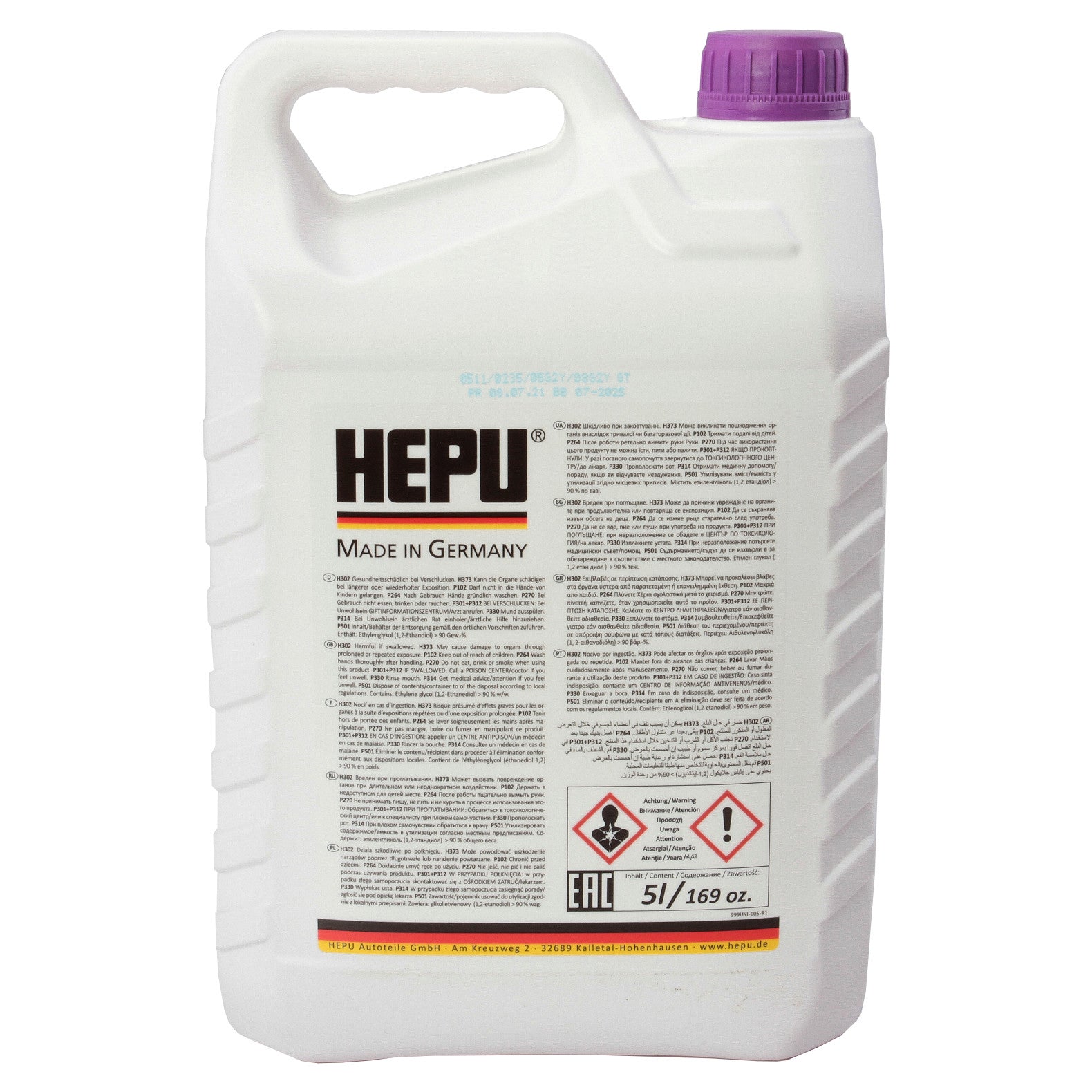 Antigel concentrat Hepu G12 PLUS 5L Hepu - imagine 3