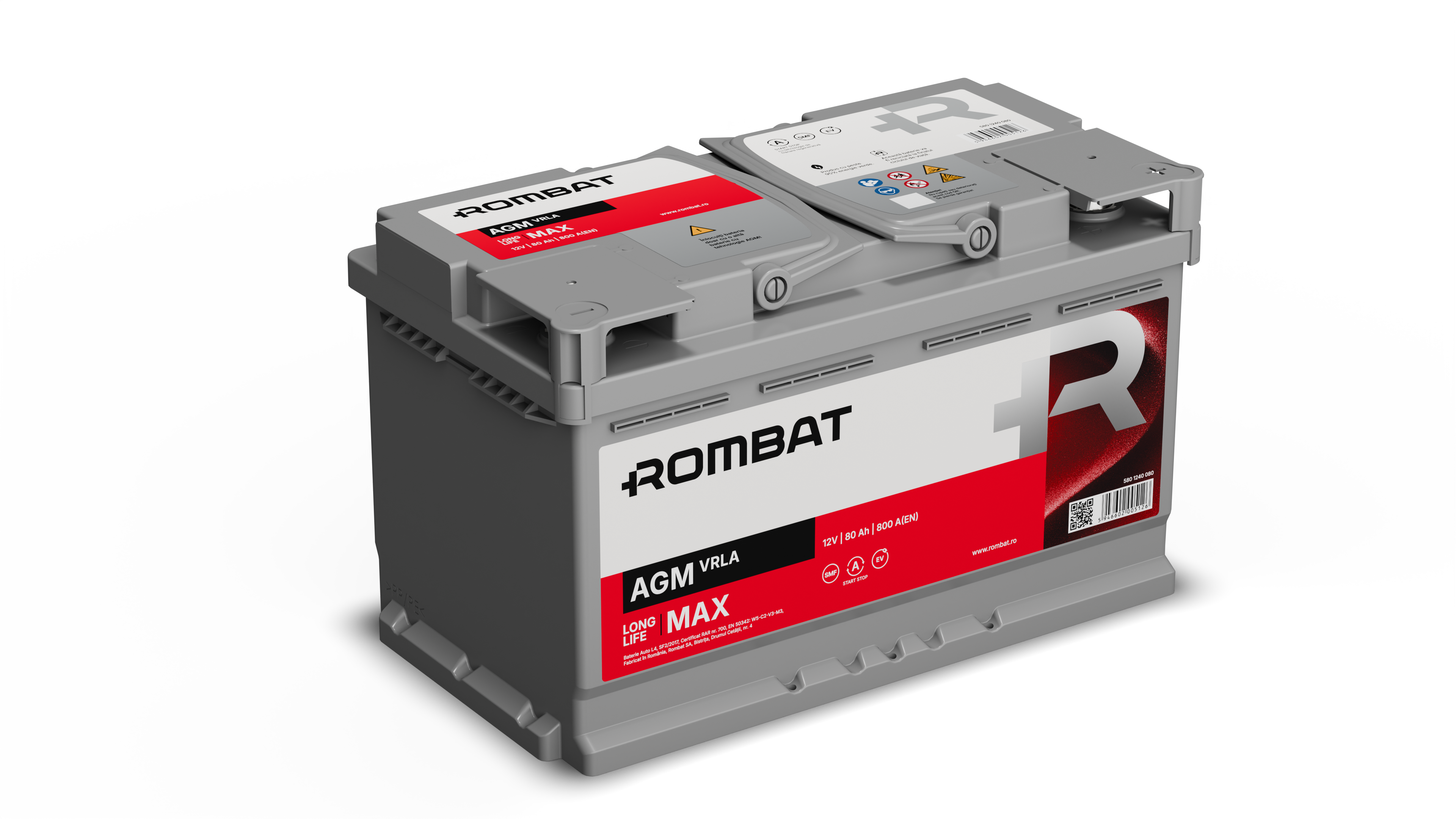 Acumulator Rombat AGM-VRLA 80 Ah Start-Stop Rombat - imagine 2