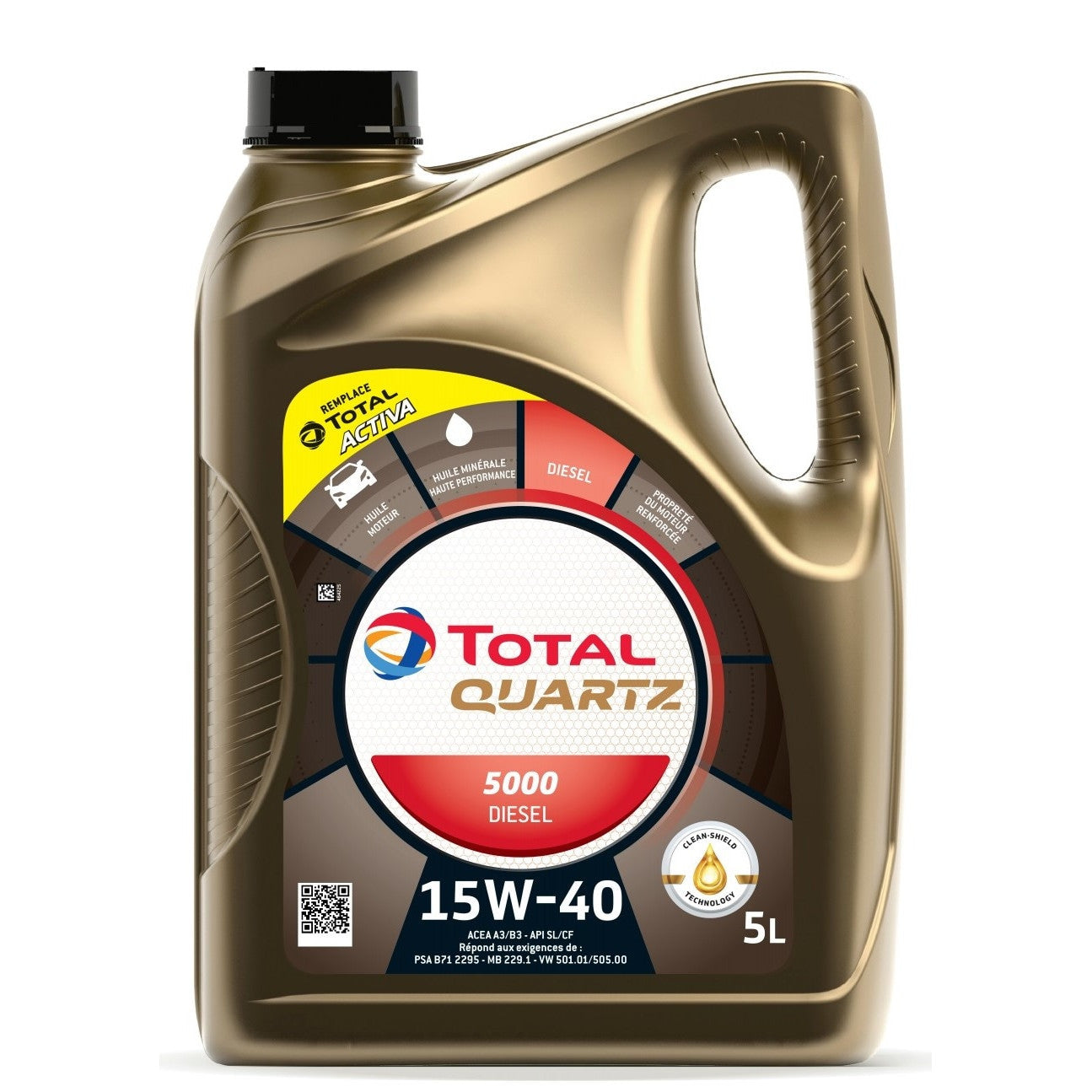 Ulei motor Total Quartz 5000 15W40 5L Total - imagine 1