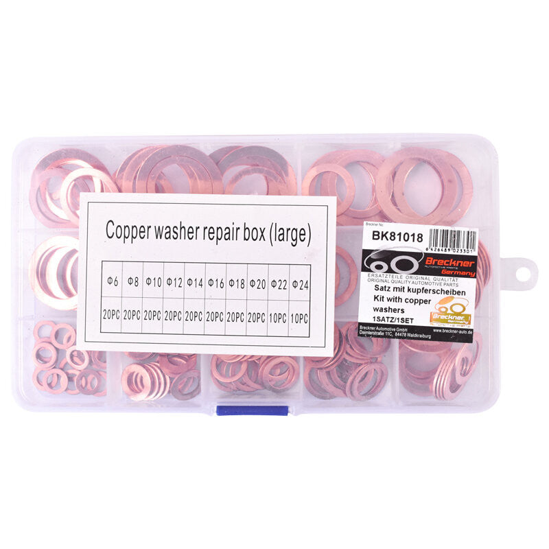 Trusa mare cu saibe cupru fi6 - fi24 180 buc BRECKNER GERMANY - imagine 3