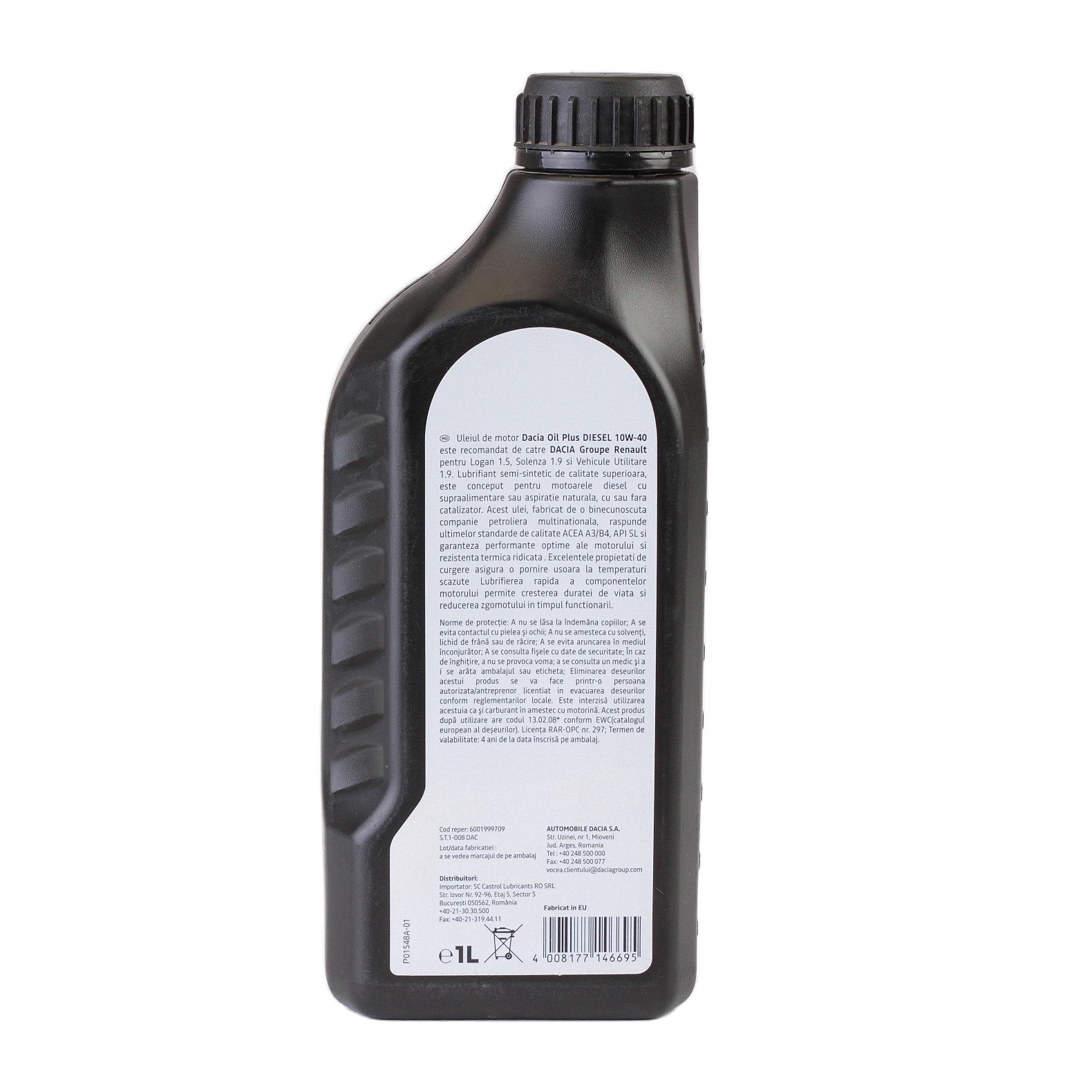 Ulei motor Dacia Oil Plus Diesel 10W40 1L Renault - imagine 3