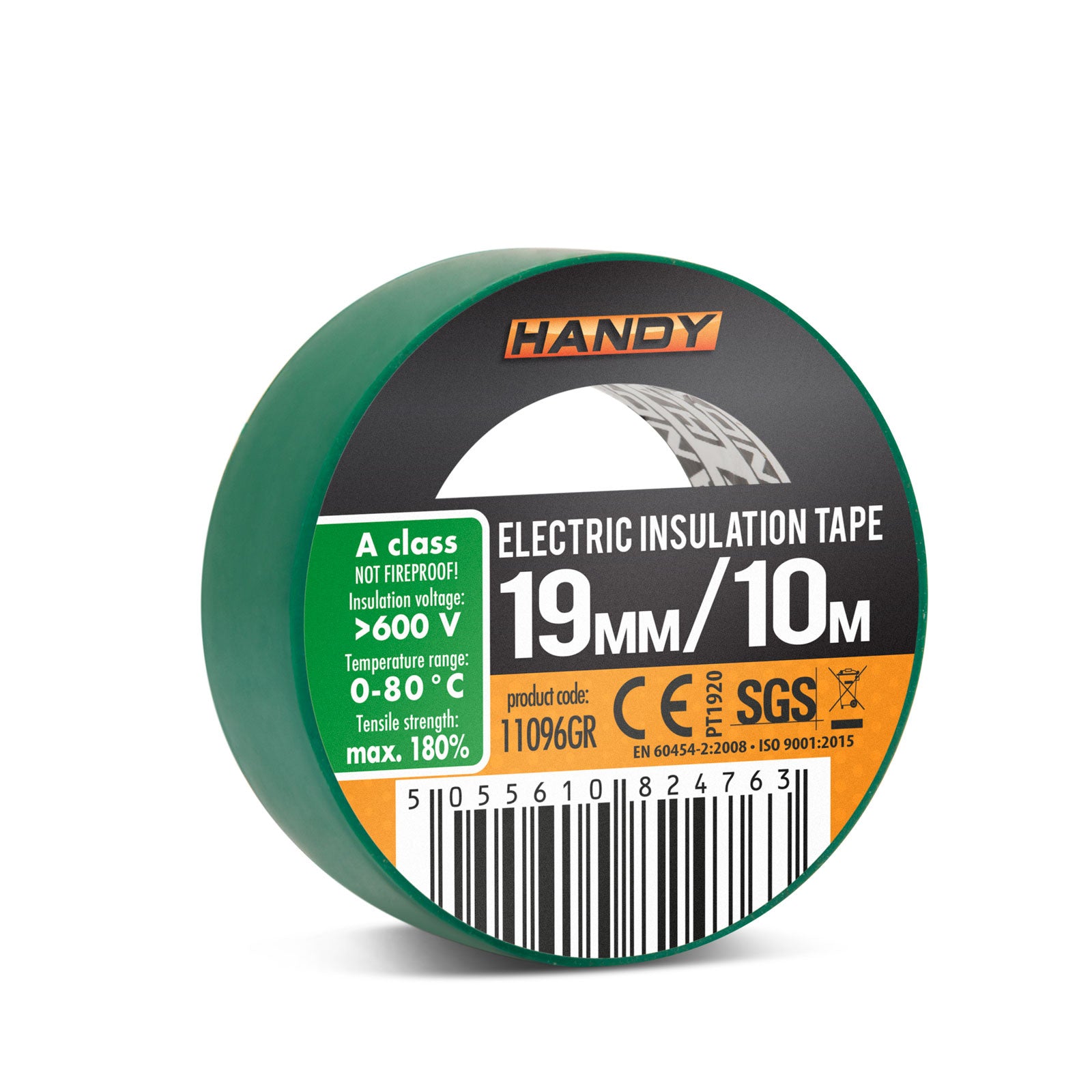 Banda izolatoare- 19 mm x 10 m - Verde Carguard - imagine 4