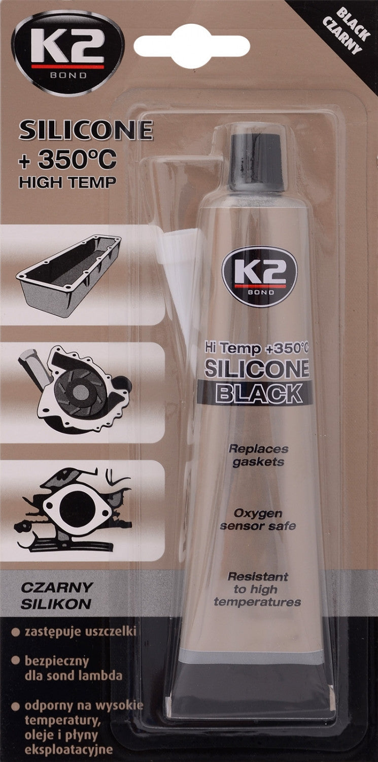 SILICON NEGRU 85gr- Silicon garnituri negru 85gr. K2 - imagine 1