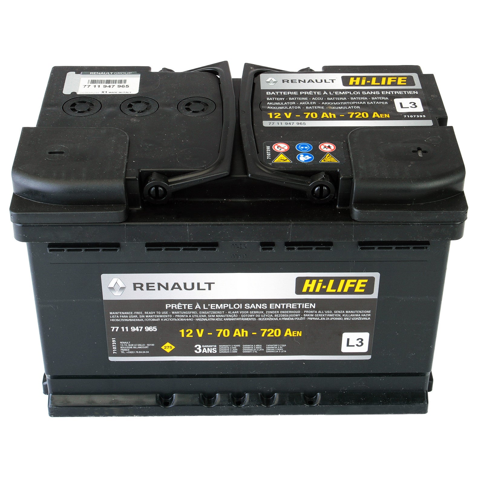 Acumulator Renault Hi-Life 70 Ah 720A Renault - imagine 1