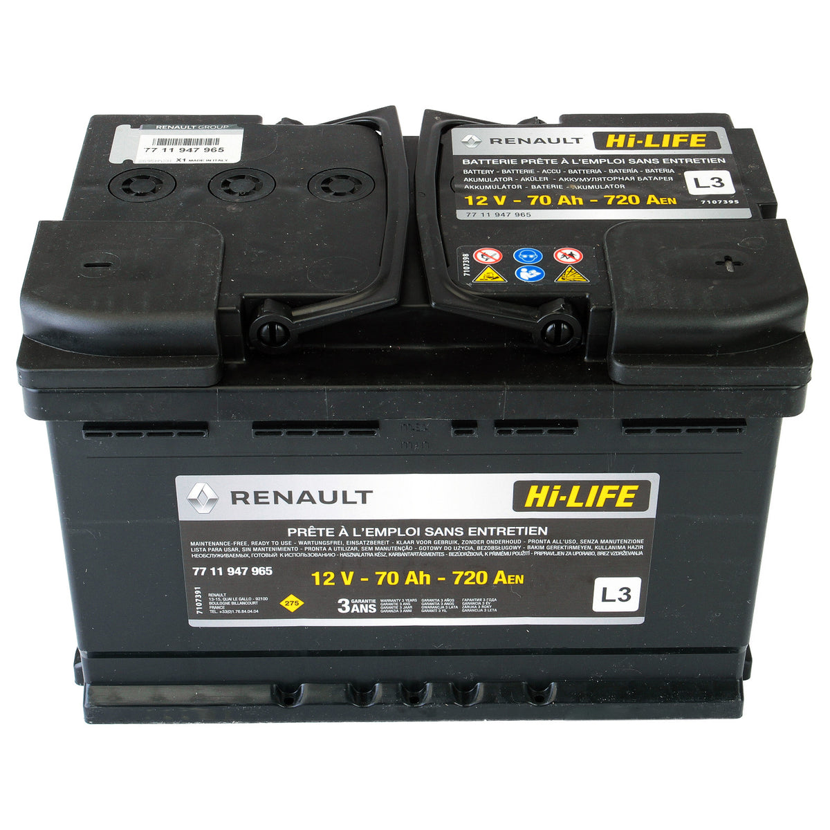 Acumulator Renault Hi-Life 70 Ah 720A Renault - imagine 1