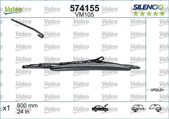 Stergator Valeo Silencio Performance 600mm Valeo - imagine 1