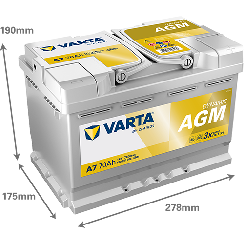 Acumulator Varta SILVER dynamic AGM 70Ah 760 A Varta - imagine 2