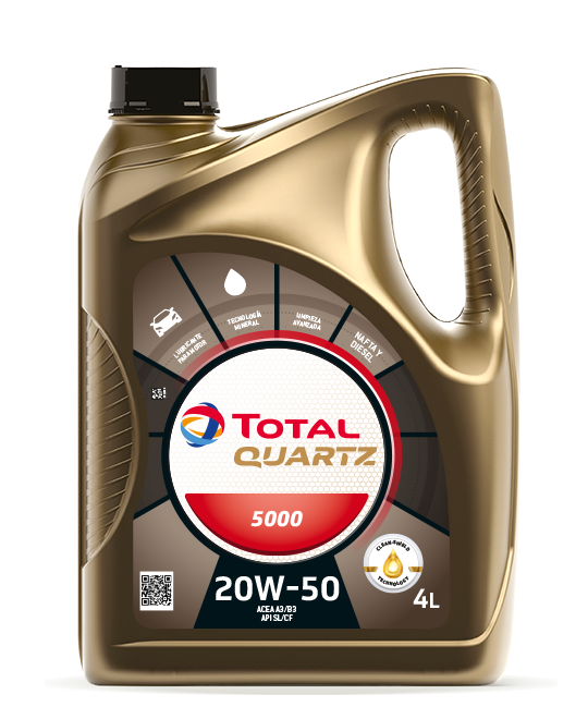 Ulei motor Total Quartz 5000 20W50 4L Total - imagine 1