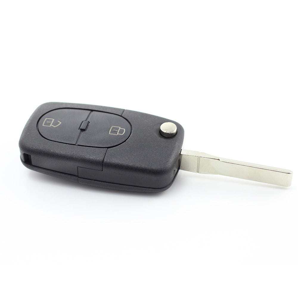 Audi - Carcasa cheie tip briceag, 2 butoane "rotunde",  cu baterie 1616 Carguard - imagine 6