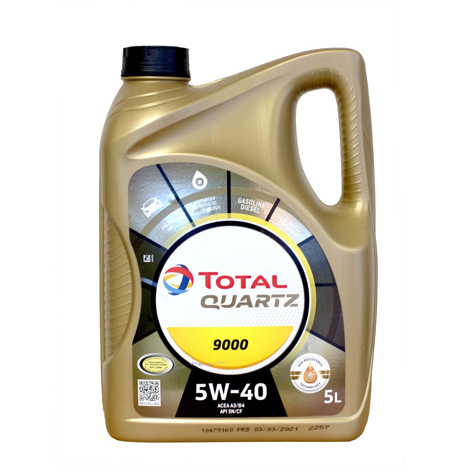 Ulei motor Total Quartz 9000 5W40 5L Total - imagine 1