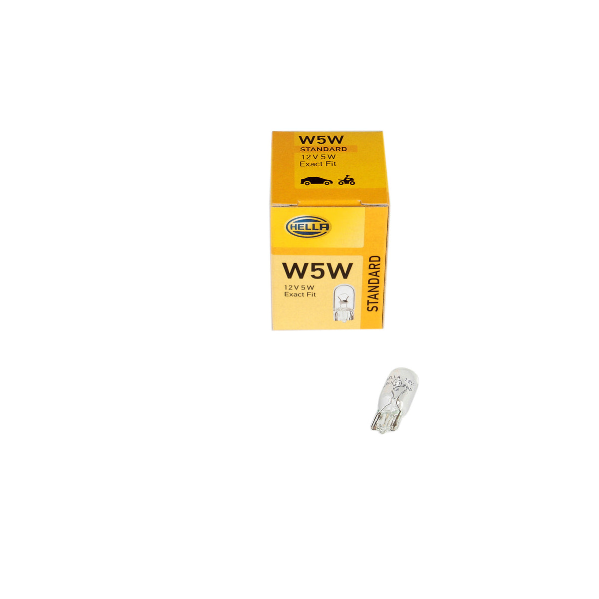 Bec Hella W5W 12V 5W W2,1x9,5d Hella - imagine 1