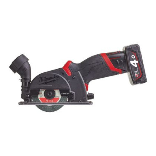 Masina multifunctionala cu acumulator, model M12 FCOT-422X cu doi acumulatori de 12V cu 2Ah si 4 Ah si incarcator, 1 x disc abraziv (cod 4932464717), 1 x disc cu carbura (cod 4932464716), 1 x Milwaukee - imagine 2