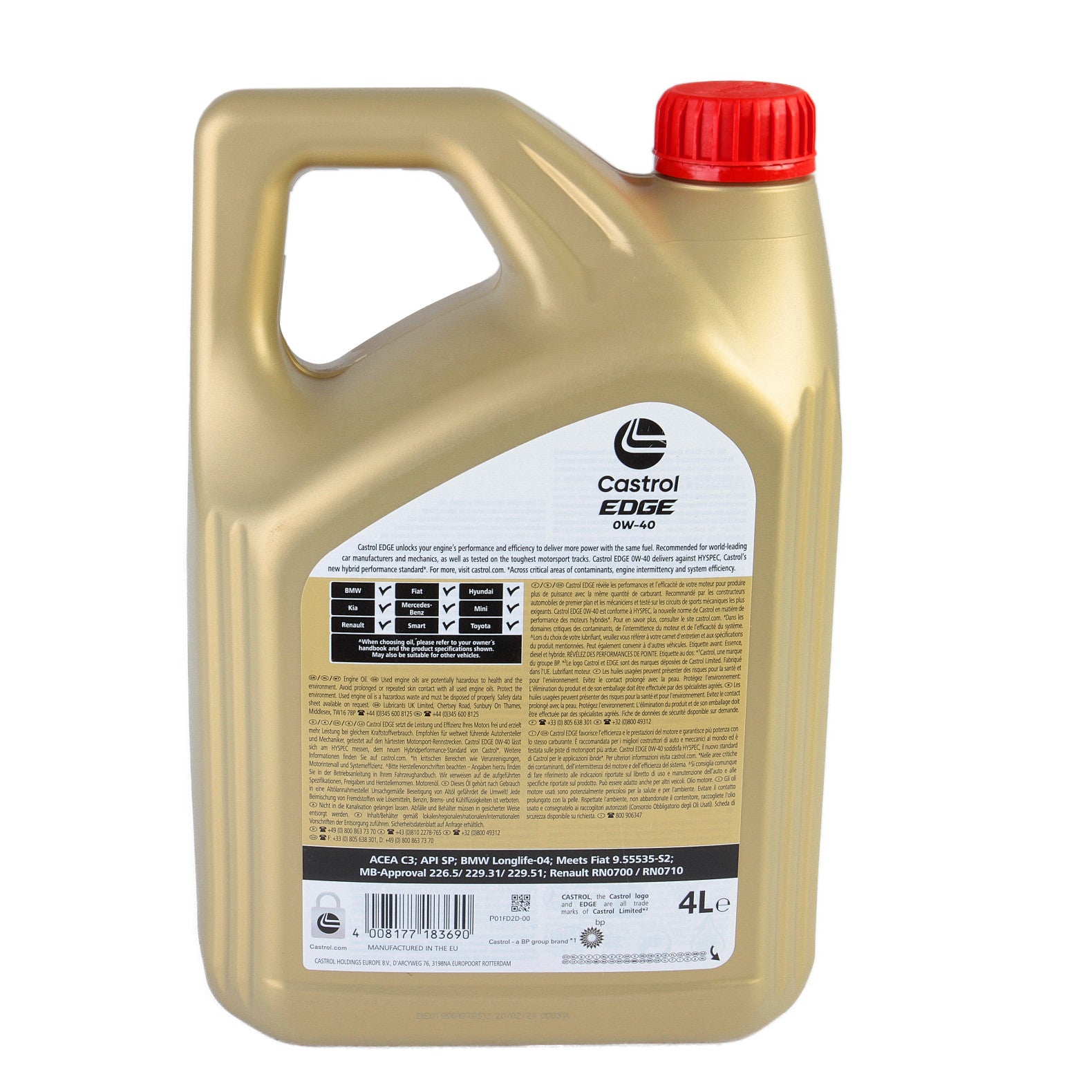 Ulei motor Castrol Edge 0W40 FST 4L Castrol - imagine 3