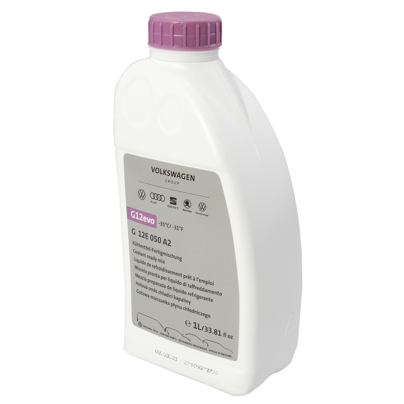 Antigel diluat G12 EVO Volkswagen (-35°C) 1L VAG - imagine 1