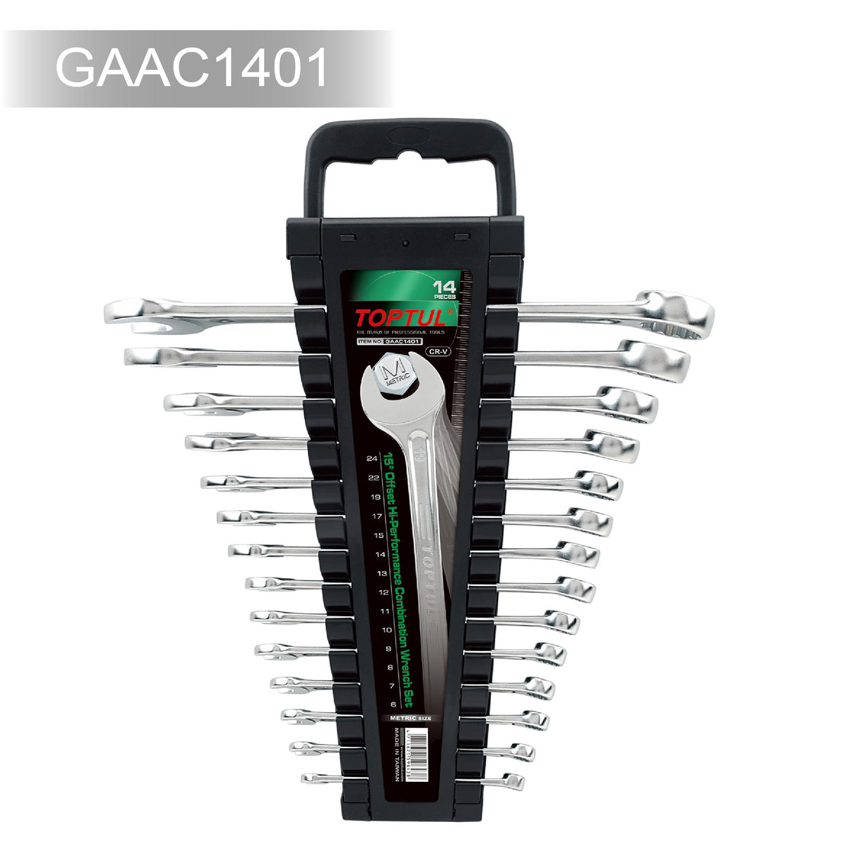 Set chei combinate 6-24 mm (14 piese) Toptul - imagine 1