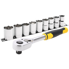 Set de clicheți și chei tubulare STANLEY® 1/2 in., 72 de dinți, 10 buc. Stanley - imagine 1