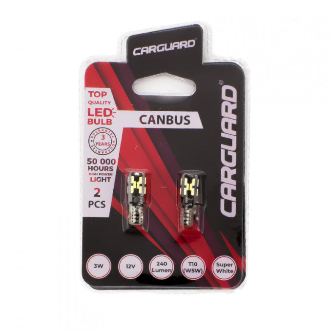 Bec Carguard T10 (W5W) 12V 3W Set 2 buc Carguard - imagine 4