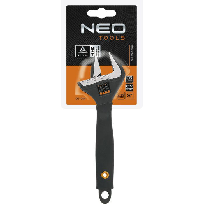 Cheie reglabila 200 mm deschidere  0-38mm Neo Tools - imagine 1