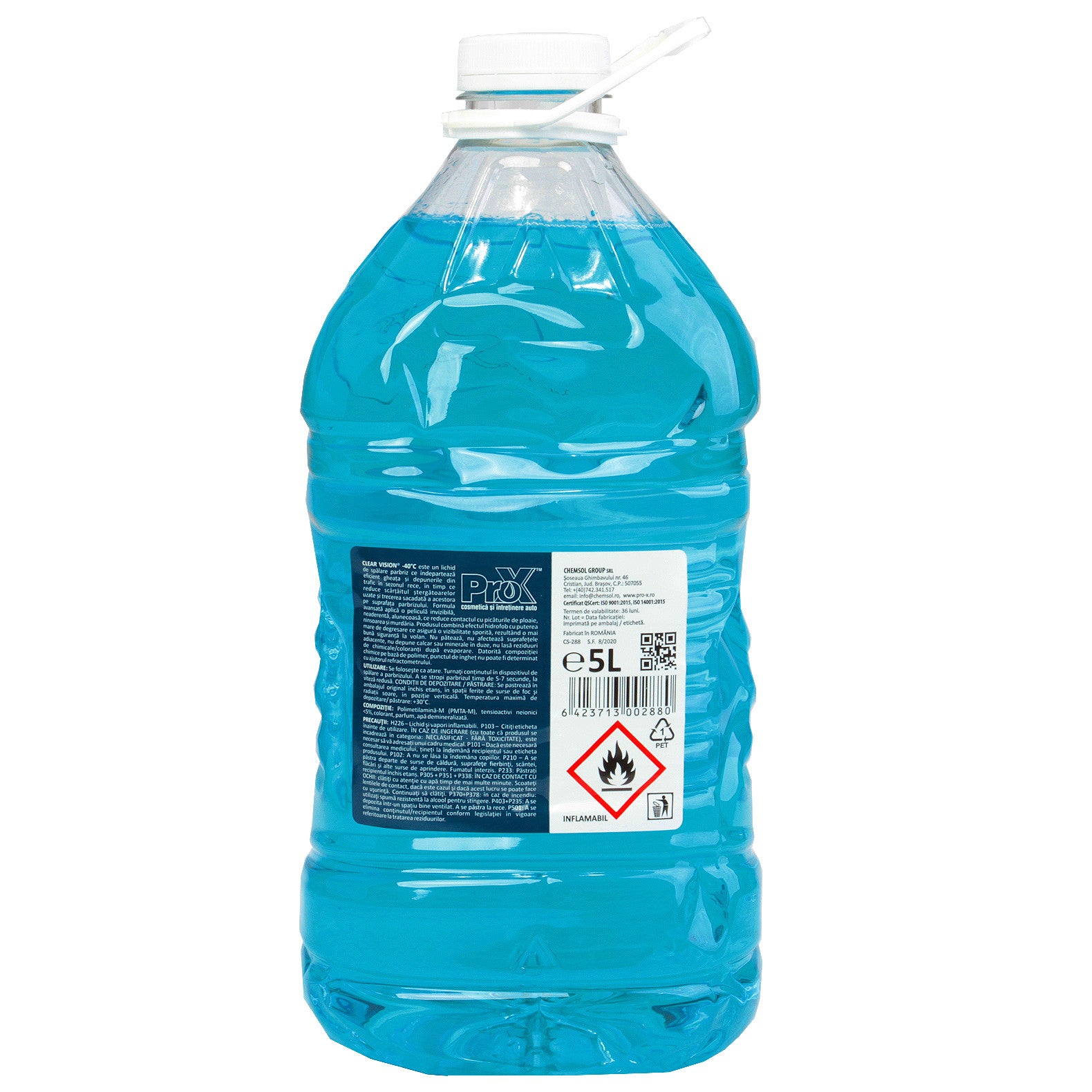Lichid parbriz PRO-X iarna diluat (-40°C)  5L ProX - imagine 2