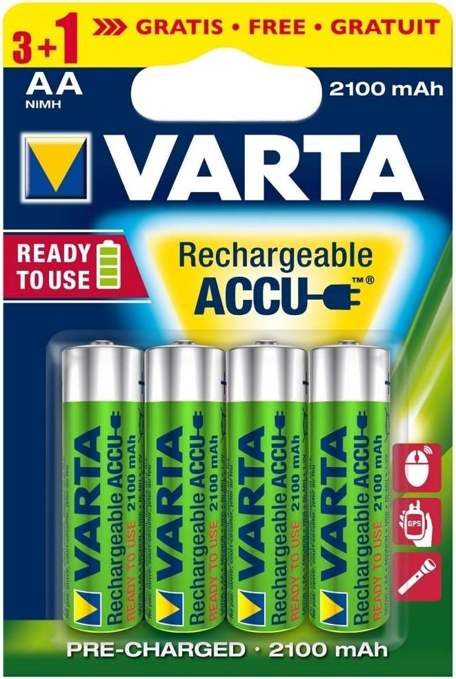 Baterie Varta Reincarcabila Recharge Accu Power AA 2100 mAh Blister 3+1 buc Varta - imagine 1