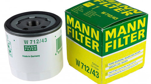 Filtru Ulei Mann Filter Ford Fiesta 4 1995-2002 W712/43