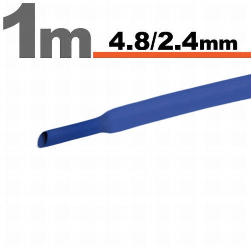 Tub Termocontractibil Albastru • 4,8 / 2,4 mm Carguard - imagine 1