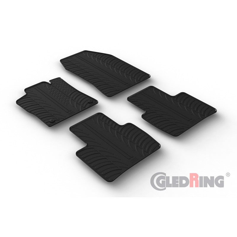 Set 4 covorase cauciuc dedicate CITROEN C5 X HB 09.2022 (automatic) /rub Gledring - imagine 1