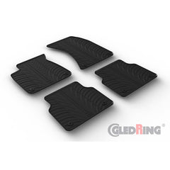 Set 4 covorase cauciuc dedicate AUDI A8 2009-2017 lim., autom./rubber ma Gledring - imagine 1