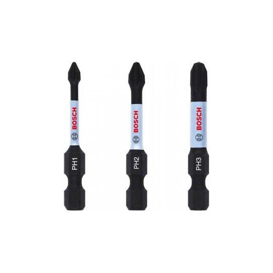 PRO Set mixt 3 biti Impact PH1.2.3 55mm Bosch - imagine 1