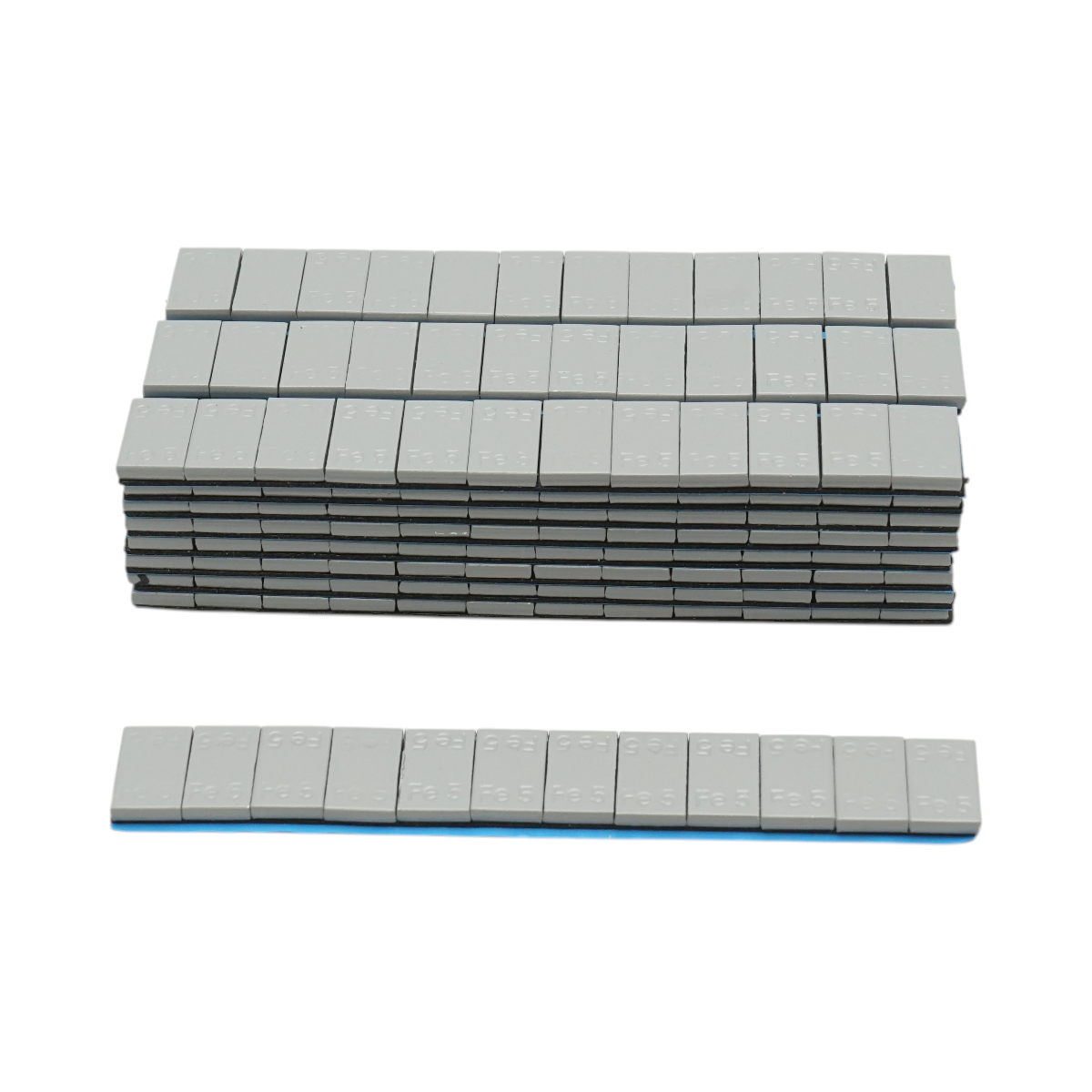 Contragreutati autoadezive gri inchis echilibrare roti Fe 60g (5gx12 buc) 100 benzi/cutie All Ride - imagine 1