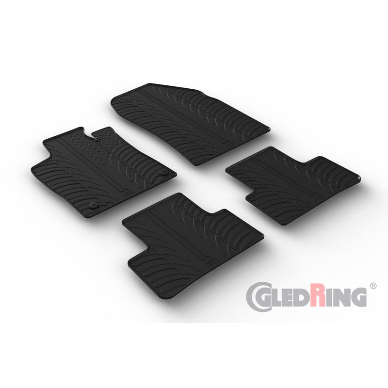 Set 4 covorase cauciuc dedicate DS4 / CROSS HB 12.2021-> /rubber mats Gledring - imagine 1