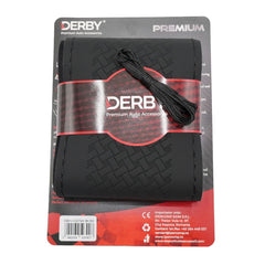 Husa volan neagra cu ac si ata 110 gr, cusatura neagra DERBY DERBY - imagine 1