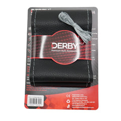 Husa volan neagra cu ac si ata 80 g, cusatura gri DERBY DERBY - imagine 1